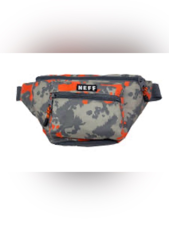 Neff Other - Neff Gray & Orange Camo Belt Bag